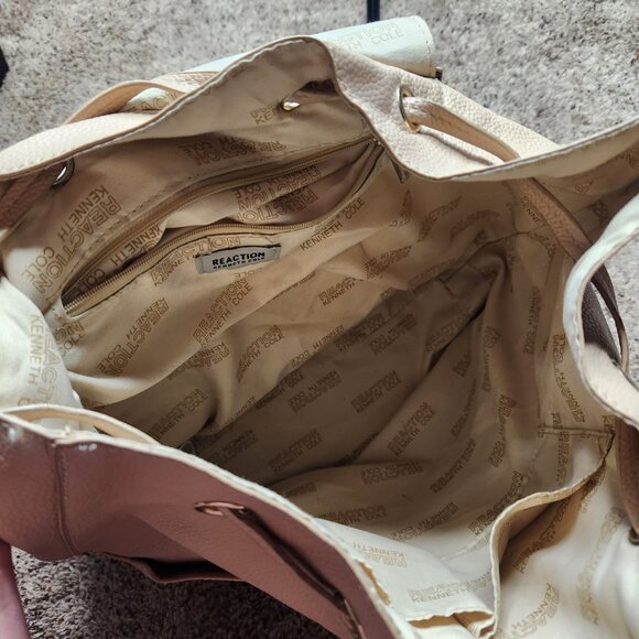Kenneth Cole Tan Beige Backpack Purse - Picture 8 of 10